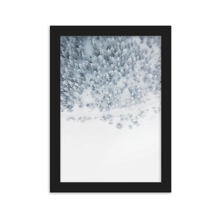 Snow Landscape 5 - Poster im Rahmen artlia Schwarz / 21×30 cm artlia
