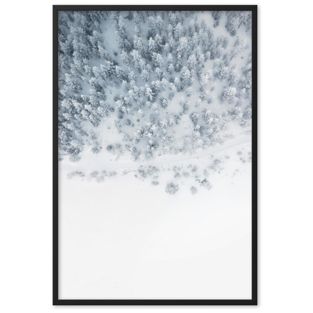 Snow Landscape 5 - Poster im Rahmen artlia Schwarz / 61×91 cm artlia