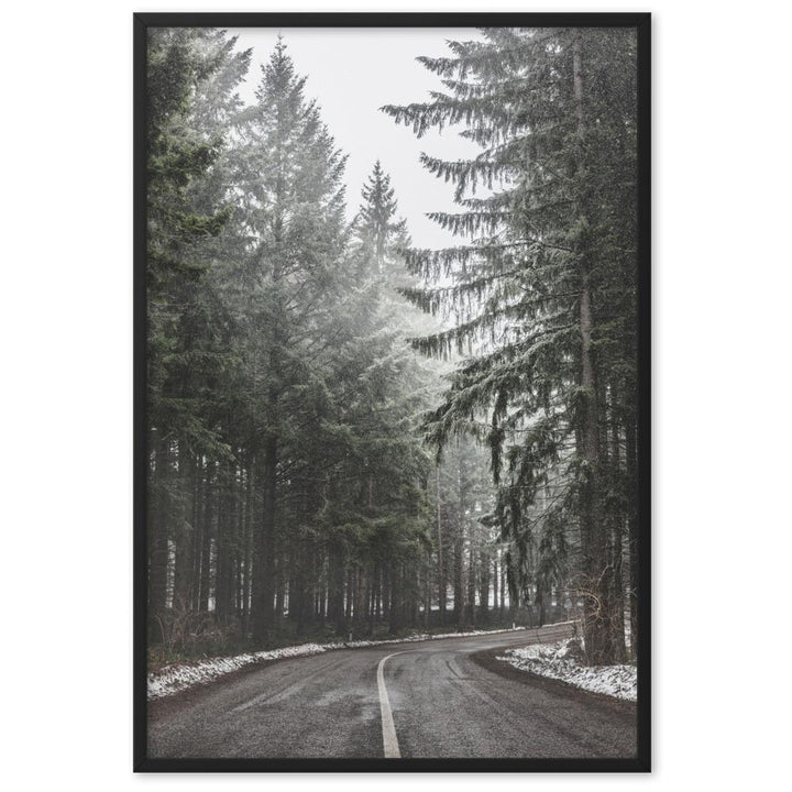 Snow Landscape 6 - Poster im Rahmen artlia Schwarz / 61×91 cm artlia