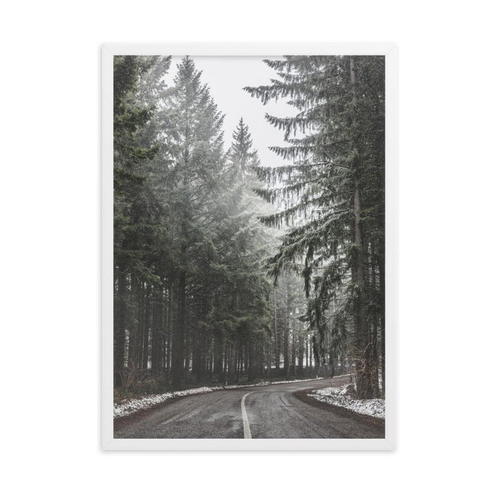 Snow Landscape 6 - Poster im Rahmen artlia Weiß / 50×70 cm artlia