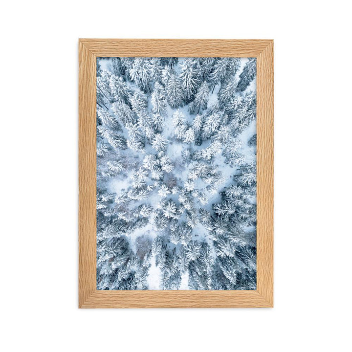 Snow Landscape 7 - Poster im Rahmen artlia Oak / 21×30 cm artlia
