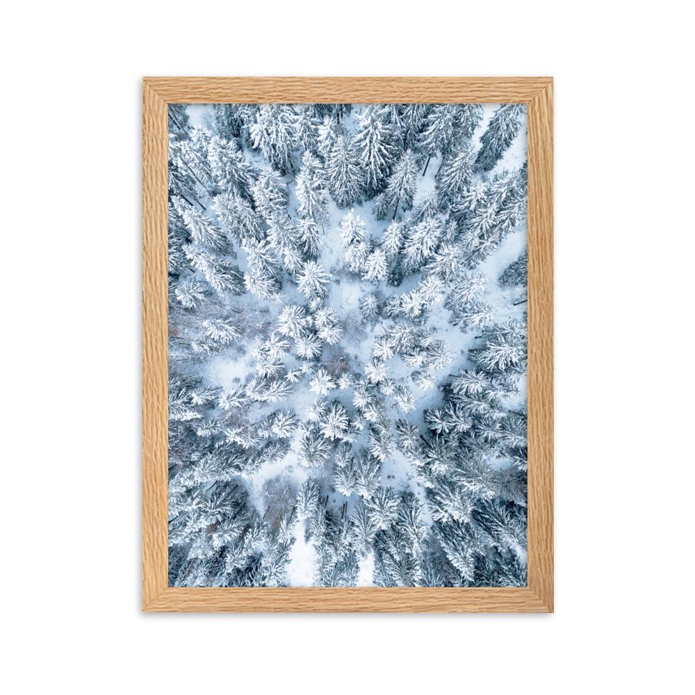Snow Landscape 7 - Poster im Rahmen artlia Oak / 30×40 cm artlia