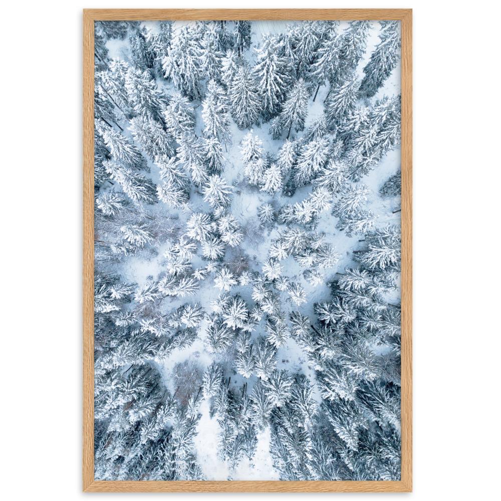 Snow Landscape 7 - Poster im Rahmen artlia Oak / 61×91 cm artlia