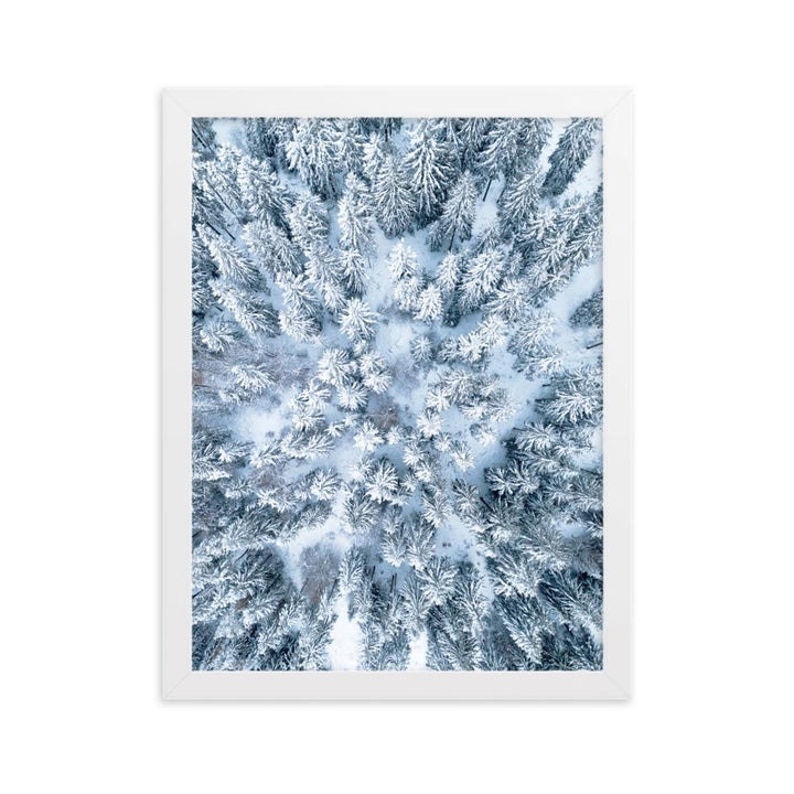 Snow Landscape 7 - Poster im Rahmen artlia Weiß / 30×40 cm artlia