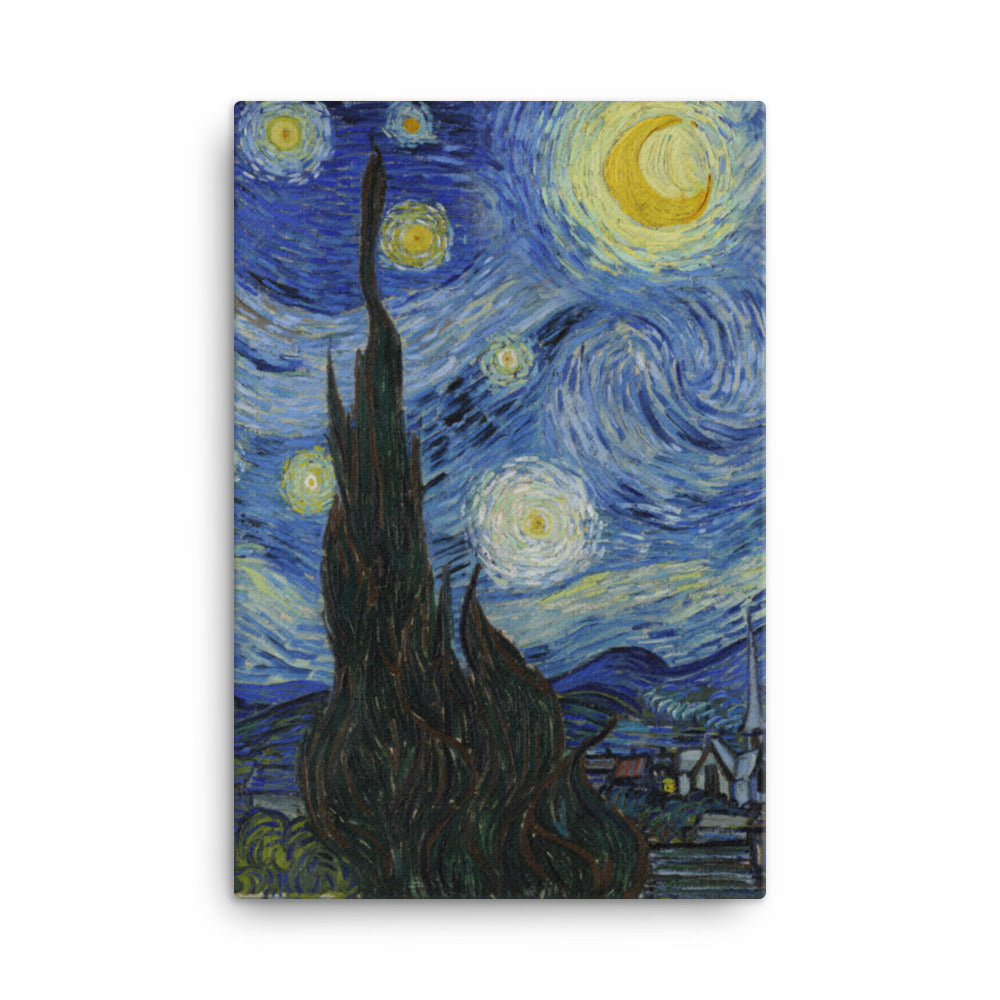 Starry Night, Van Gogh - Leinwand Van Gogh vertikal / 61x91 cm artlia