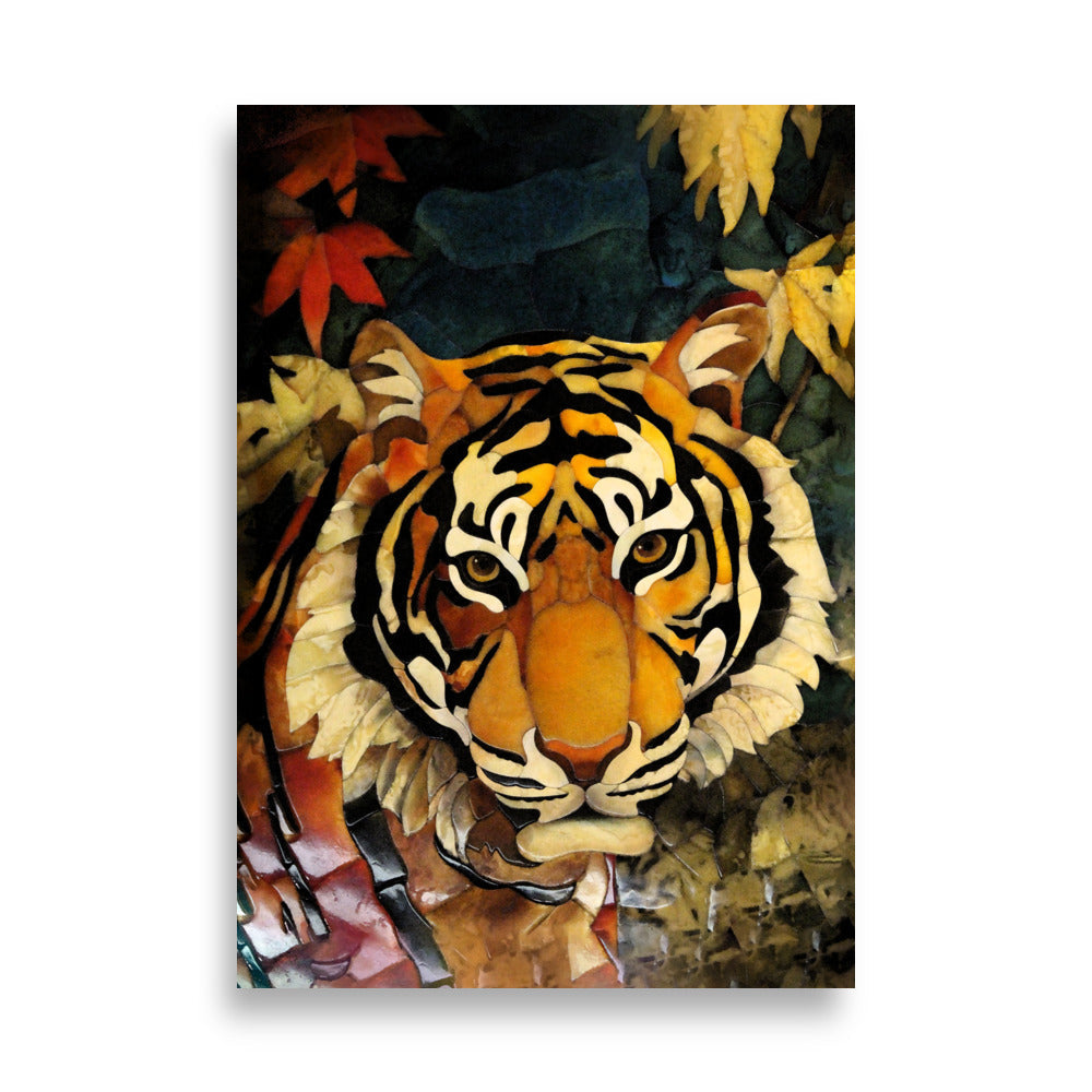 Tiger in Autumn - Poster Kuratoren von artlia 21×30 cm artlia
