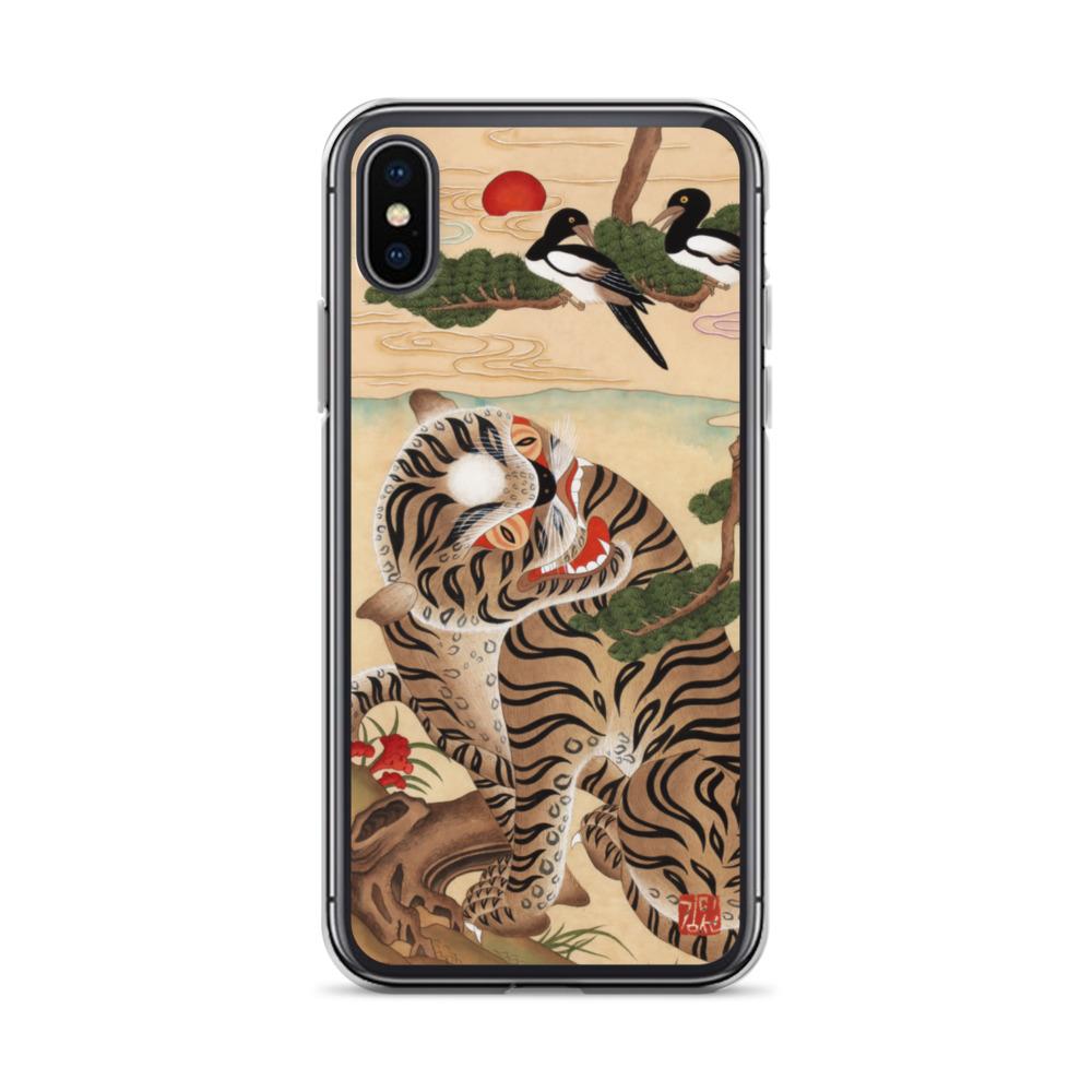 Tiger und Elster - Handyhülle Misun Kim iPhone X/XS artlia